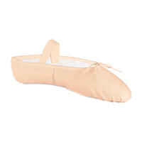 Ballet Full Sole Demi-Pointe Canvas Shoes Sizes 8C to 7 - Salmon