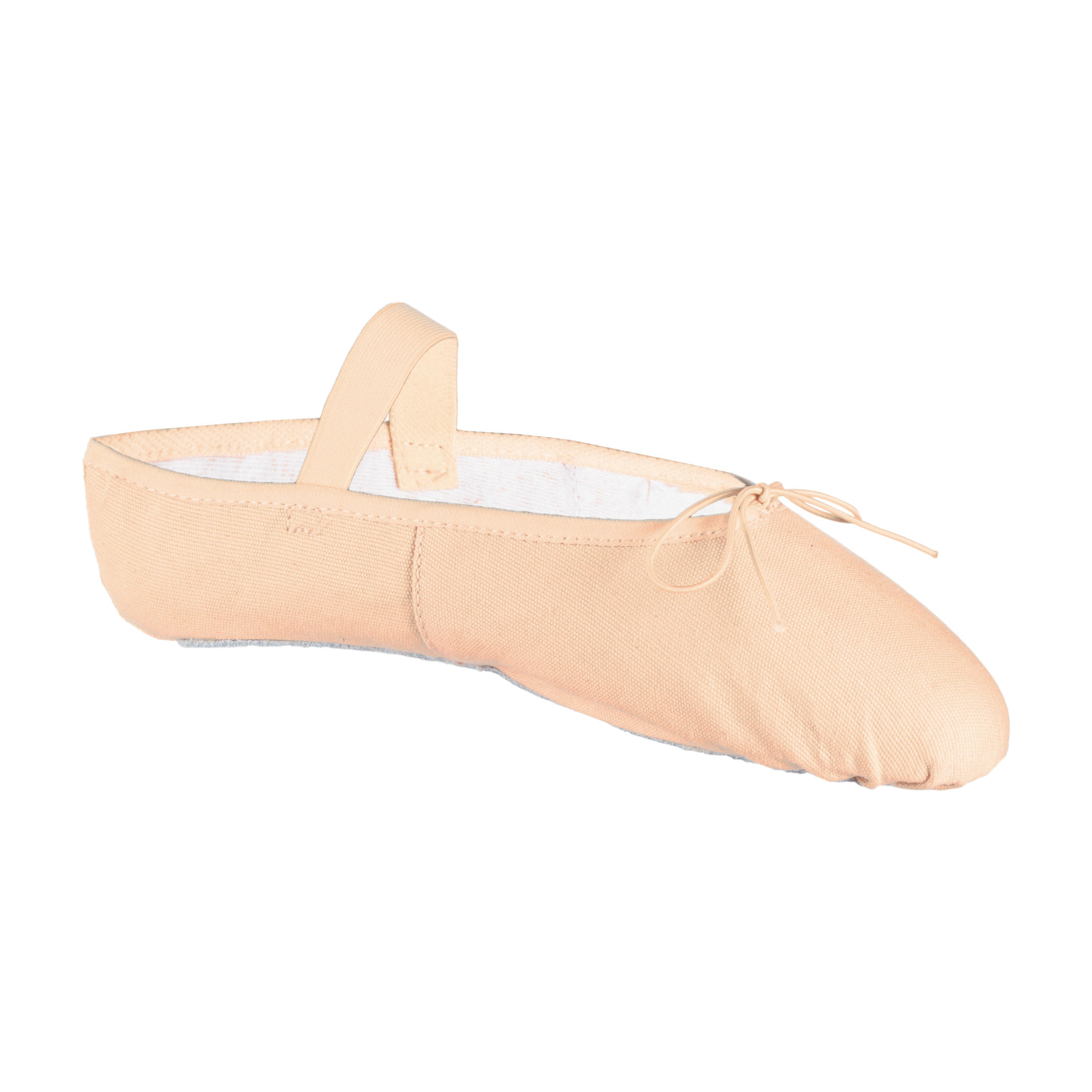 Demi-pointes danse classique toile semelles entières saumon tailles 25-40 11/18
