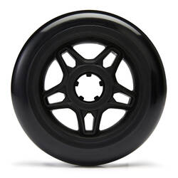 110 mm / 86A Inline Fitness Skate Wheels 3-Pack - Black