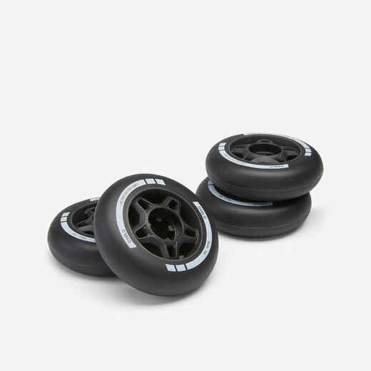 
      80 mm 84A Inline Fitness Skate Wheels Fit 4-Pack - Black
  