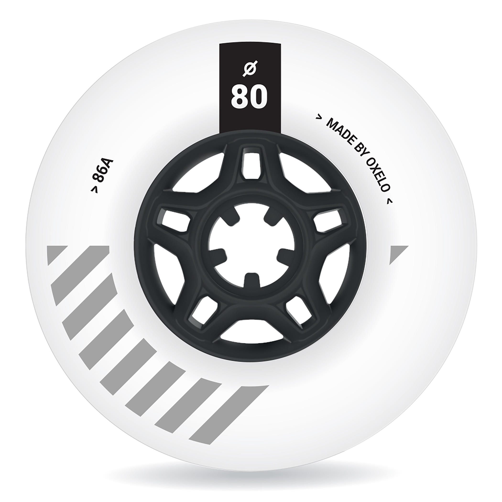 80 mm 86A Freeride Inline Skating Wheels 4-Pack