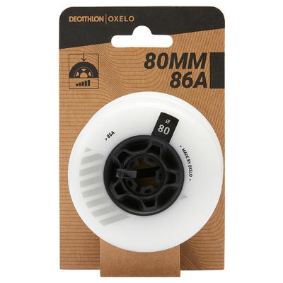 4 Ruedas Patines Oxelo Freeride Blanco 80 mm 86 A