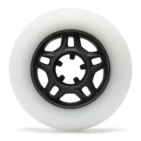 Adult 80mm 80A Fitness Inline Skating Wheels Fit 4-Pack - White