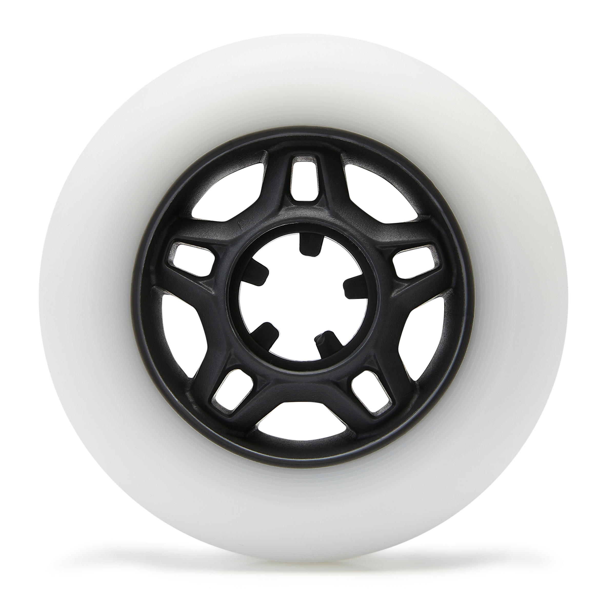 Adult 80mm 80A Fitness Inline Skating Wheels Fit 4-Pack - White 4/6