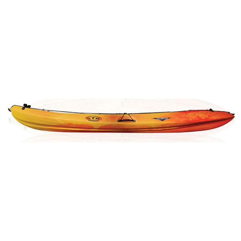 Kayak Canoa Rígida Ocean Duo Rotomod Amarilla/Roja 2 Adultos + 1 Niño.Piragüismo