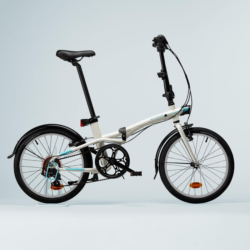 Folding Bike Tilt 500 White Decathlon