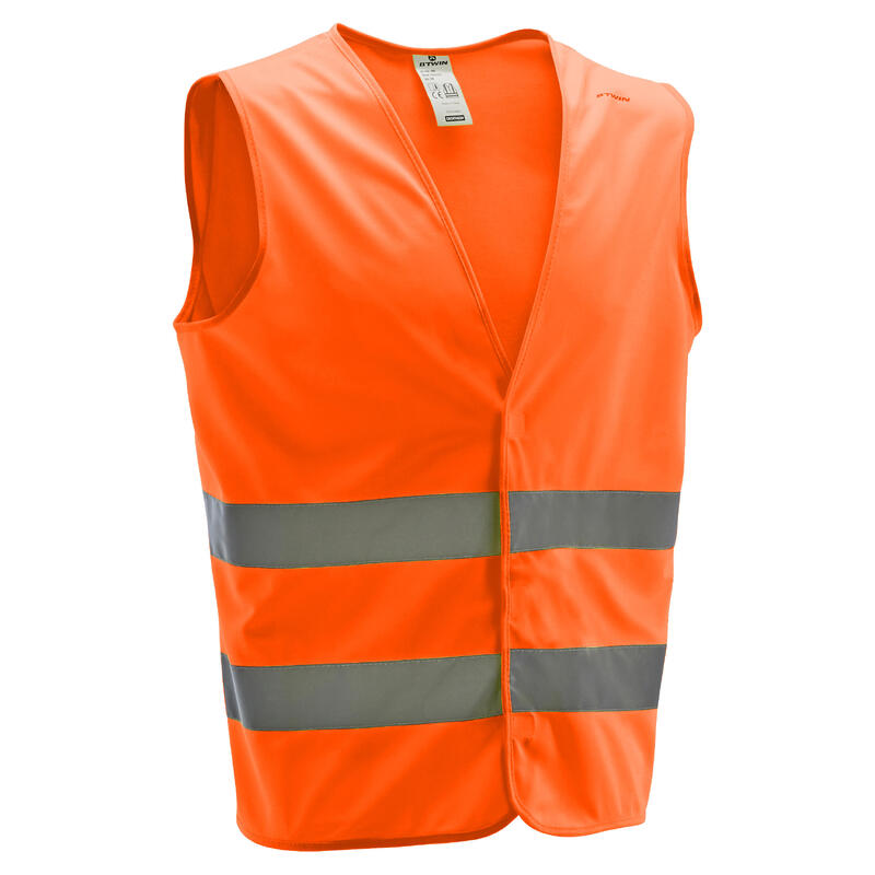 Adult High Visibility Safety Vest 500 - Neon Orange