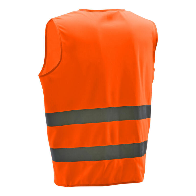 Cyklistická vesta 500 fluorescenční oranžová 