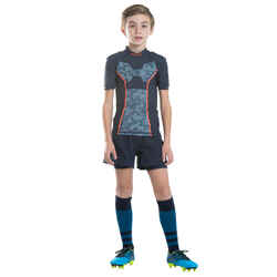 Kids' Rugby Shoulder Pads R100 - Blue/Grey