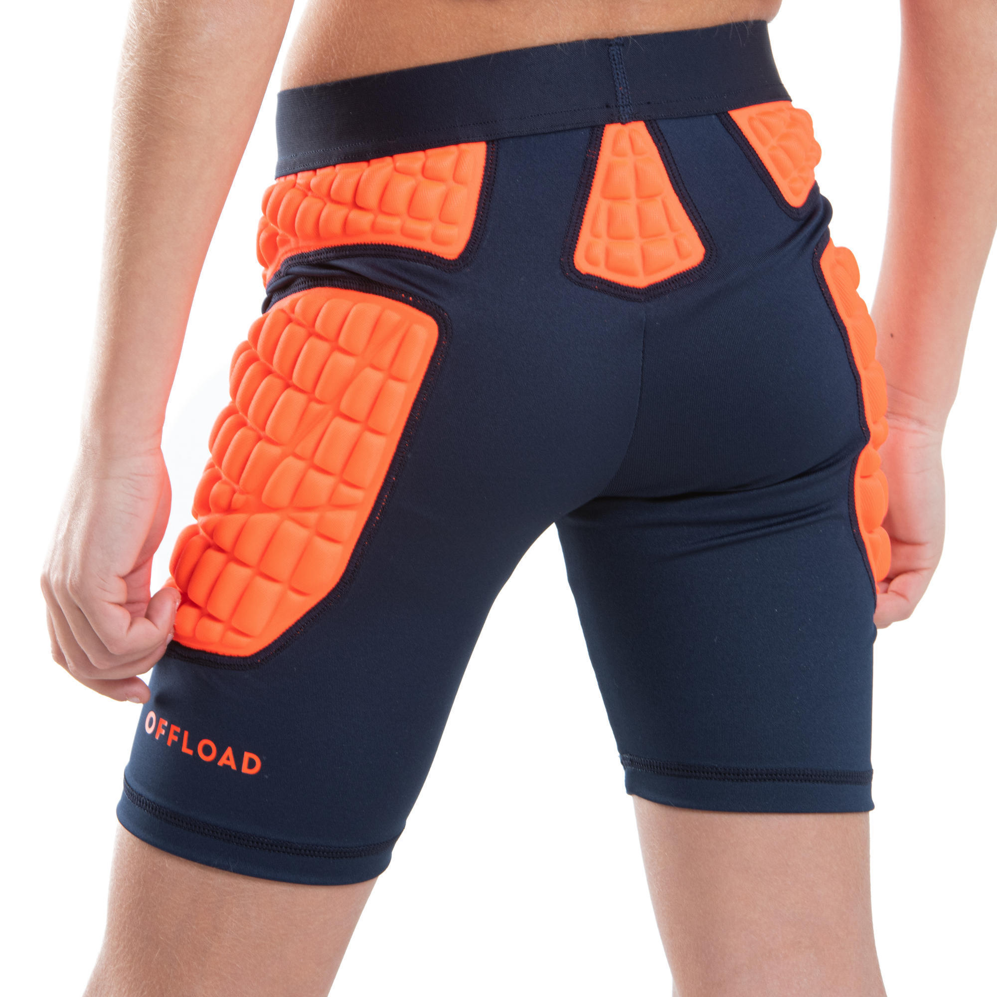 Children's rugby shorts - R500 orange