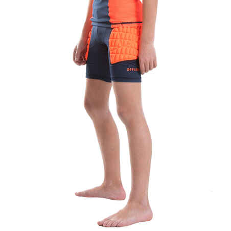 Kids’ Protective Rugby Undershorts R500 - Orange