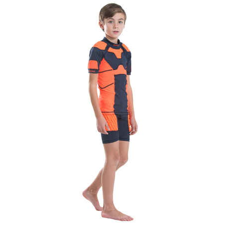 Kids’ Protective Rugby Undershorts R500 - Orange