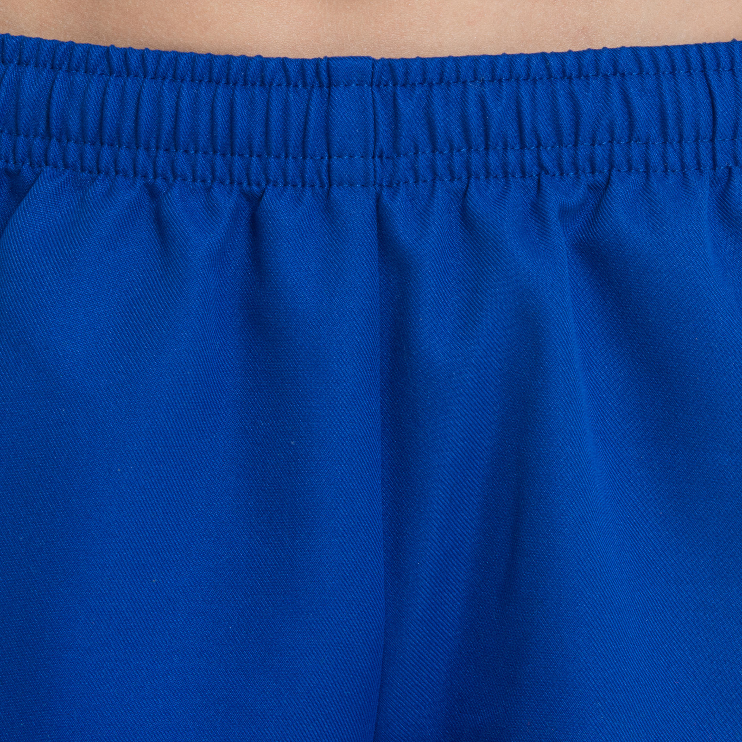 Pantalons curts de rugbi Club Offload R100 sense butxaca júnior blau royal 3/7