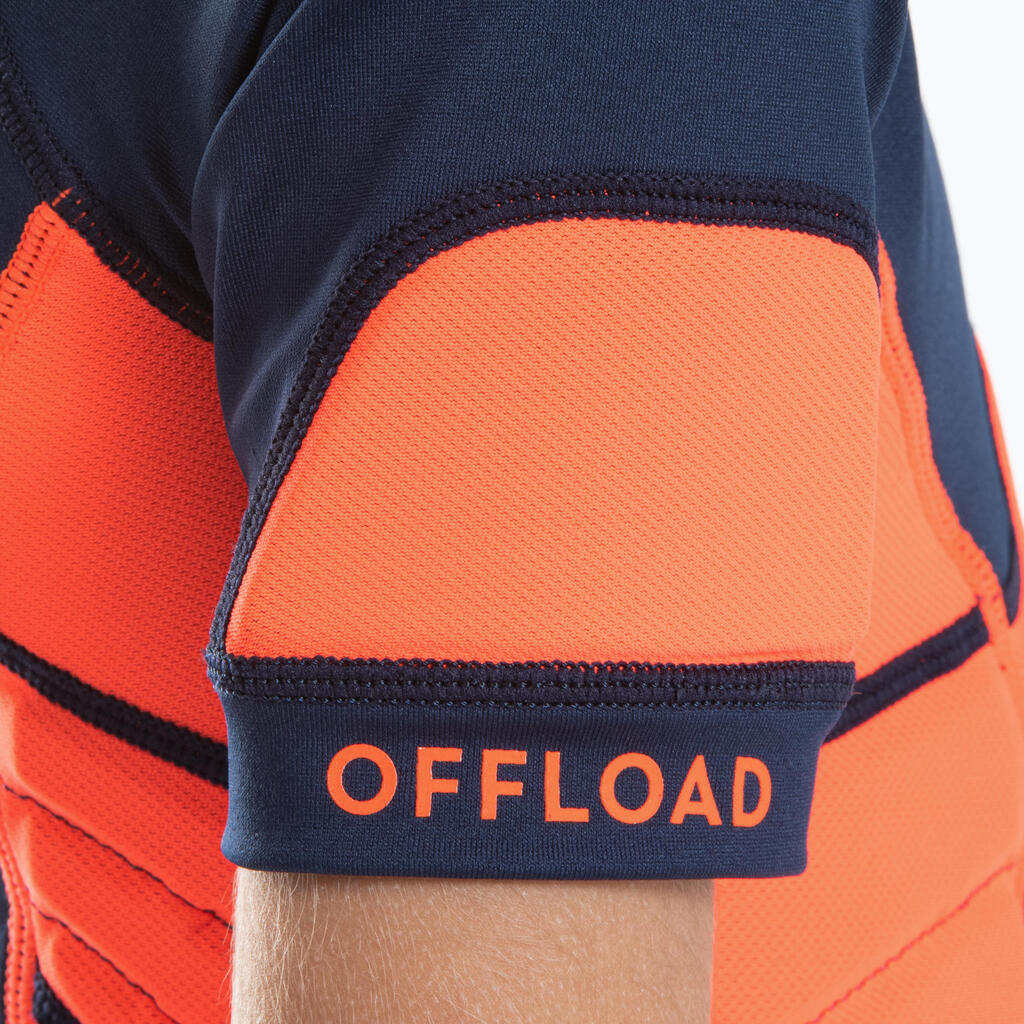 Kids' Rugby Shoulder Pad R500 - Orange