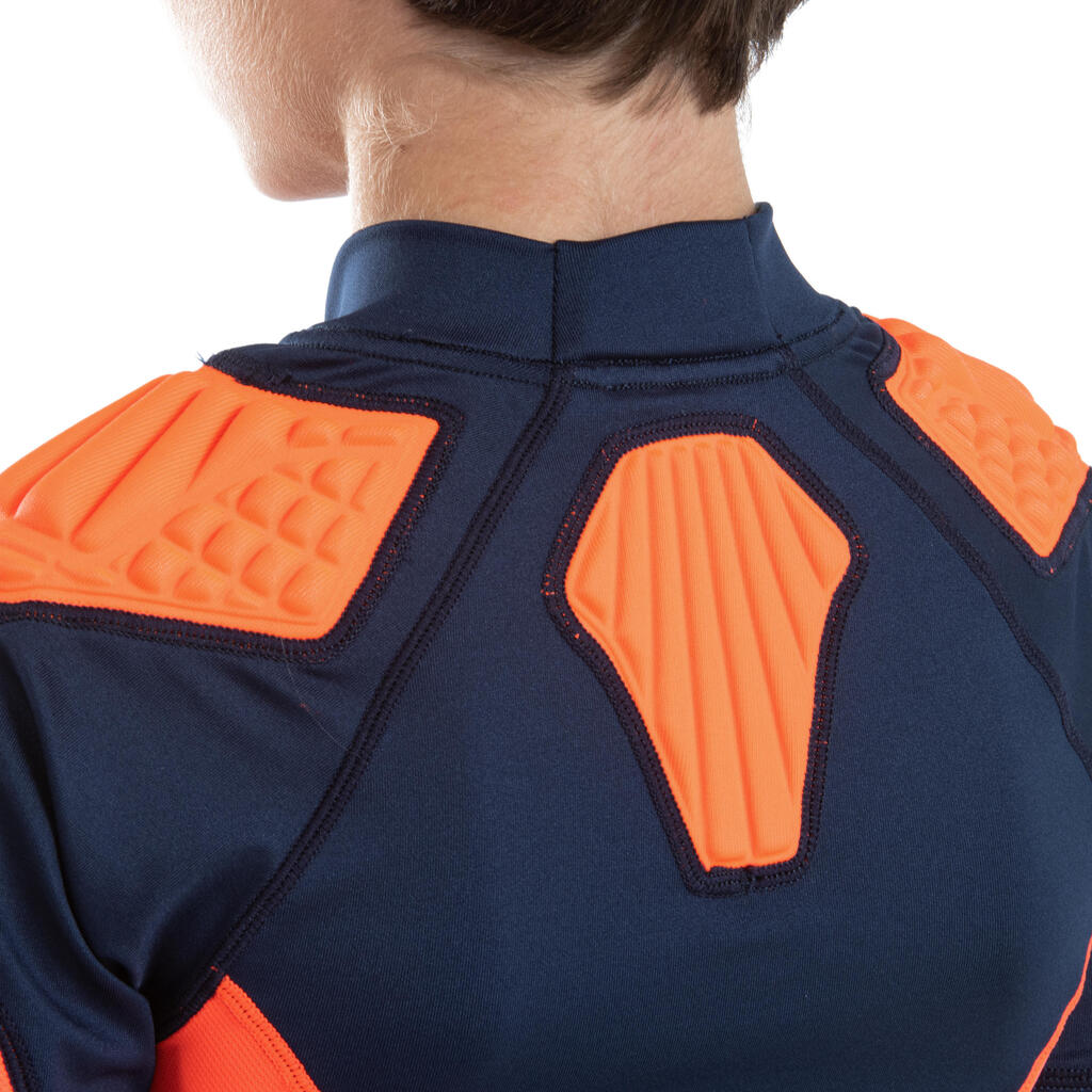 Kids' Rugby Shoulder Pad R500 - Orange