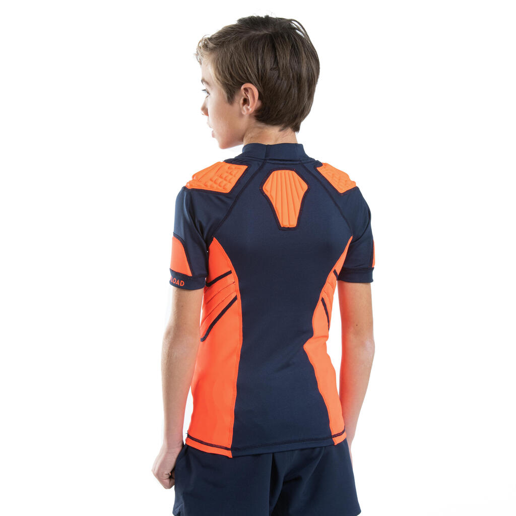 Kids' Rugby Shoulder Pad R500 - Orange