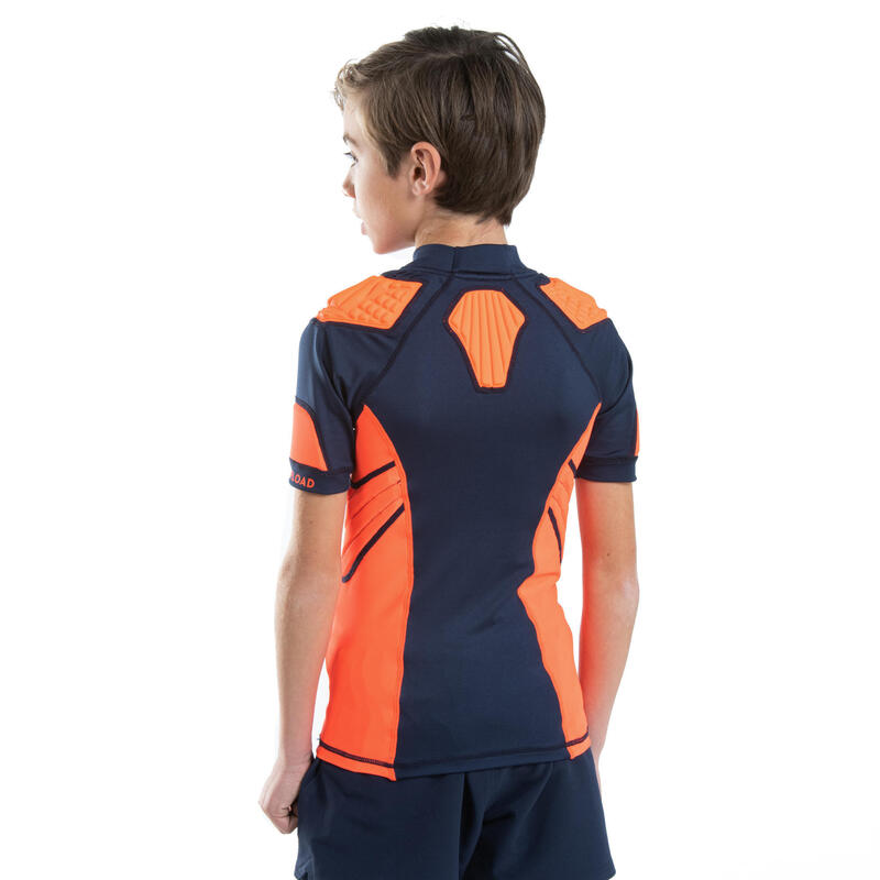 Schulterschutz Rugby R500 Kinder orange