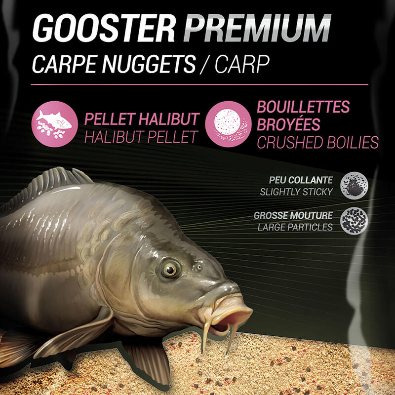 Grundfutter Gooster Premium Karpfen Carp Nuggets 1 kg