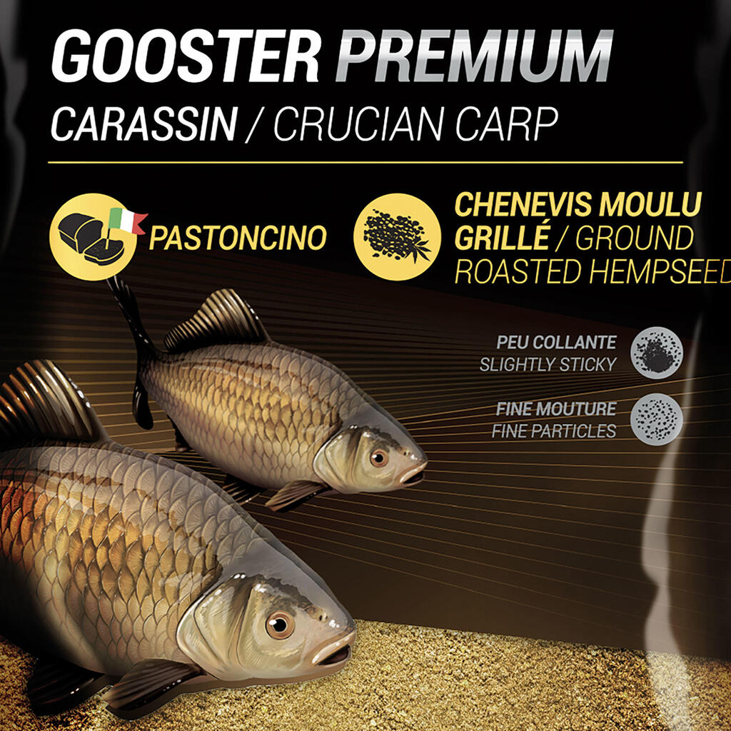 Iebarojamā barība karūsām “Gooster Premium Crucian Carp”, dzeltena, 1 kg