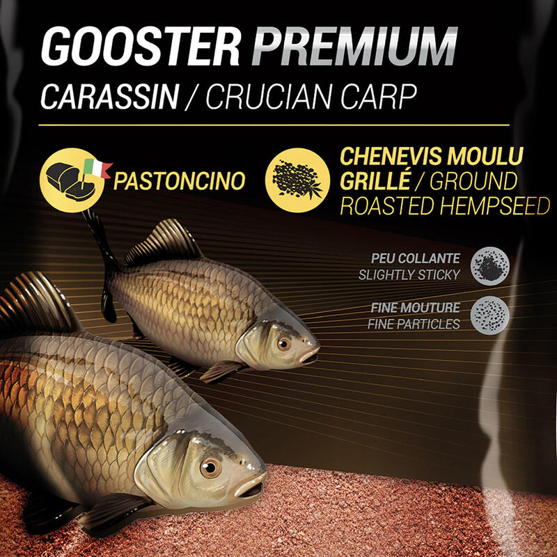 AMORCE GOOSTER PREMIUM CARASSIN ROUGE 1kg