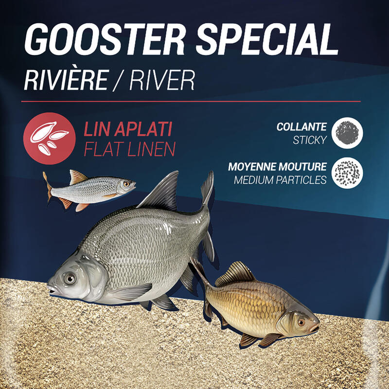 Návnada Gooster Special Riviere na lov všech druhů ryb v řece 1 kg