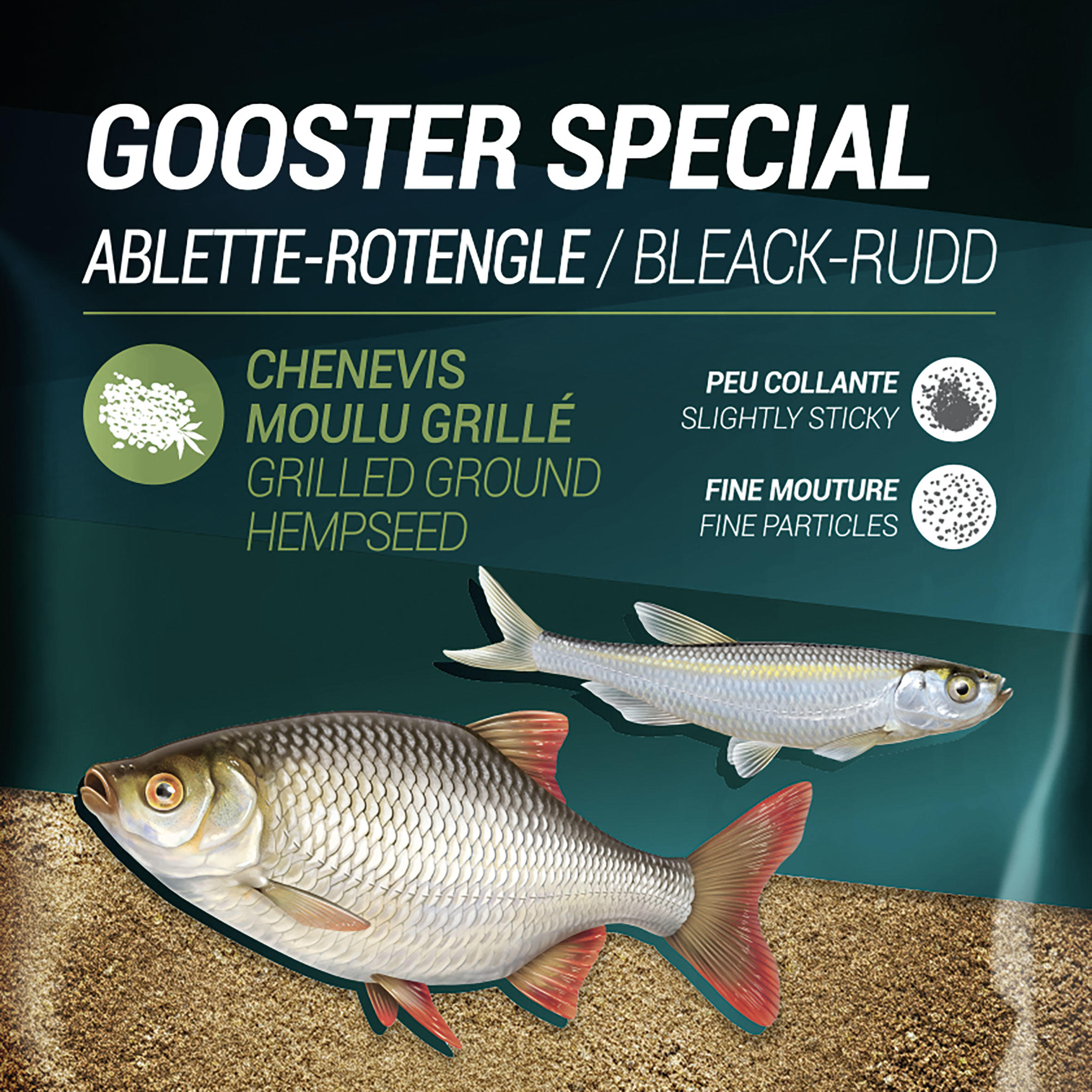 GOOSTER SPECIAL BAIT BLEAK AND RUDD YELLOW 1KG 2/6