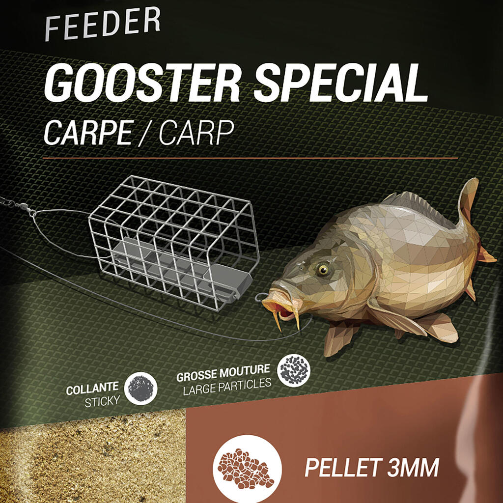 תערובת Gooster Special לכלוב האכלה לדיג קרפיונים 1 ק