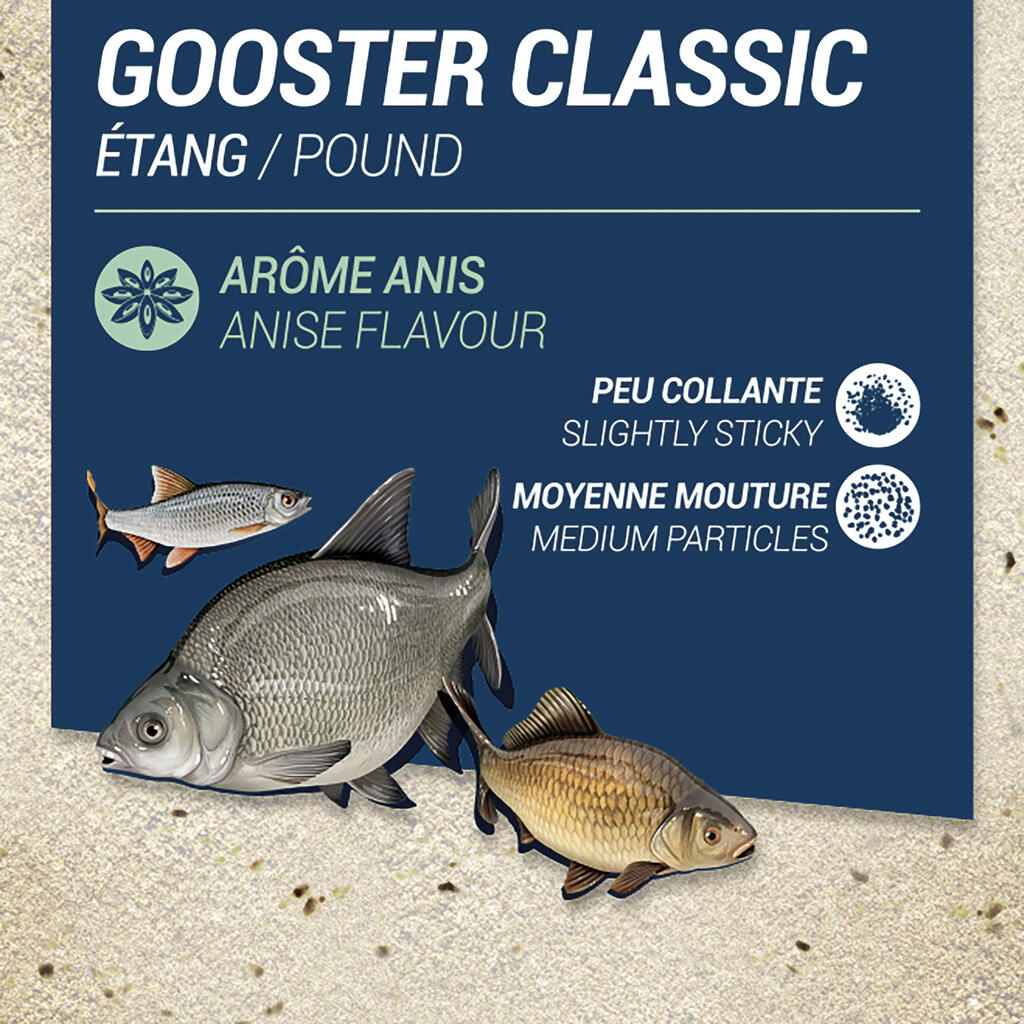 Vaba za ribolov z okusom janeža GOOSTER CLASSIC ALL FISH (1 kg)
