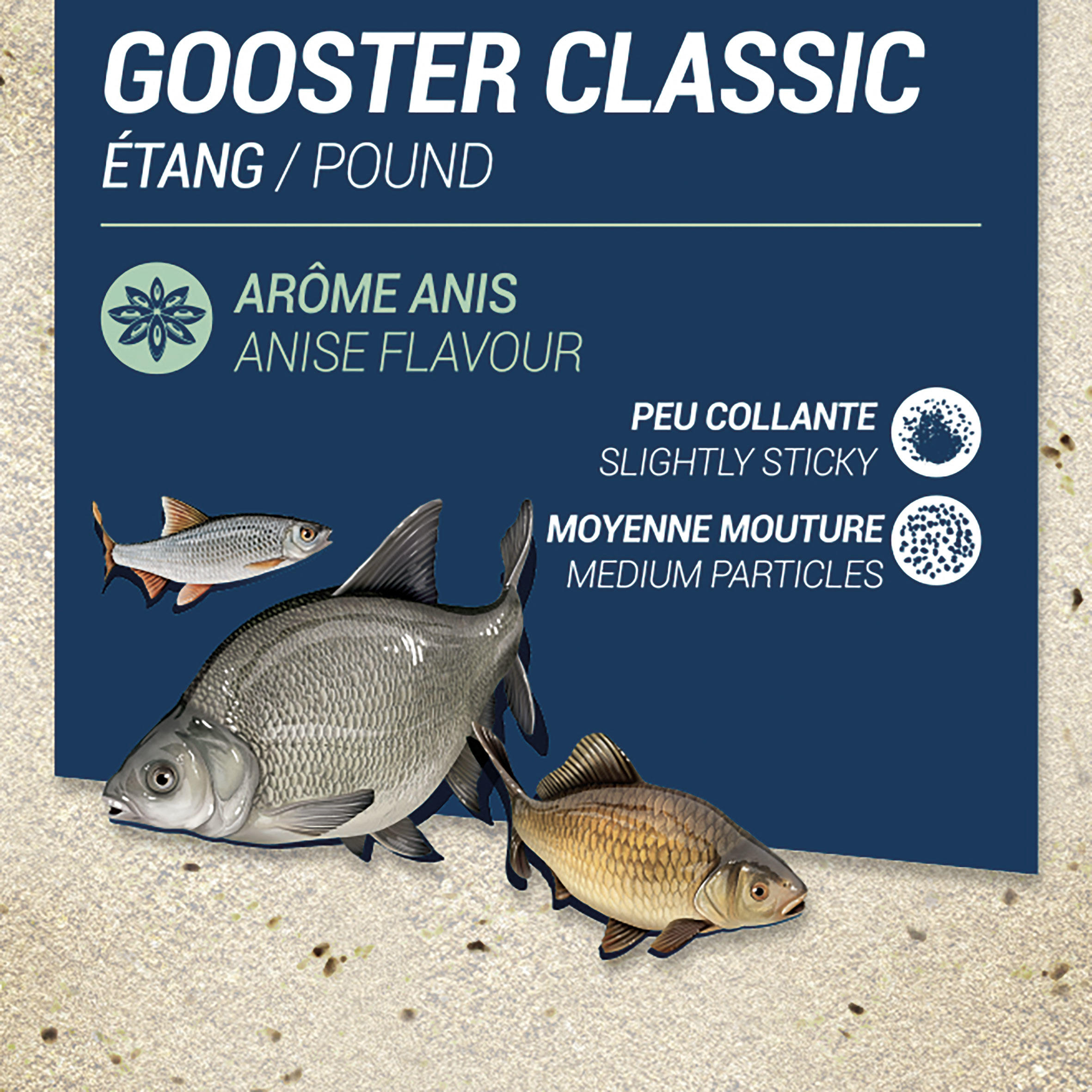GOOSTER CLASSIC BAIT FOR ALL FISH ANISE 1kg 2/5