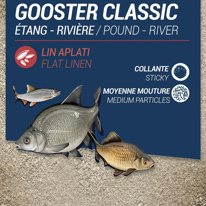 Grundfutter Gooster Classic alle Fischarten 4X4 1 kg