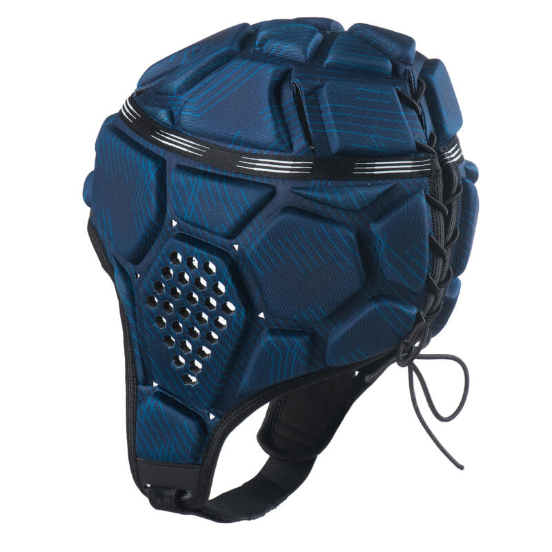 Capacete de Rugby Criança e Adulto R500 Azul