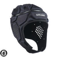 Casco Rugby Offload R500 Adulto Negro