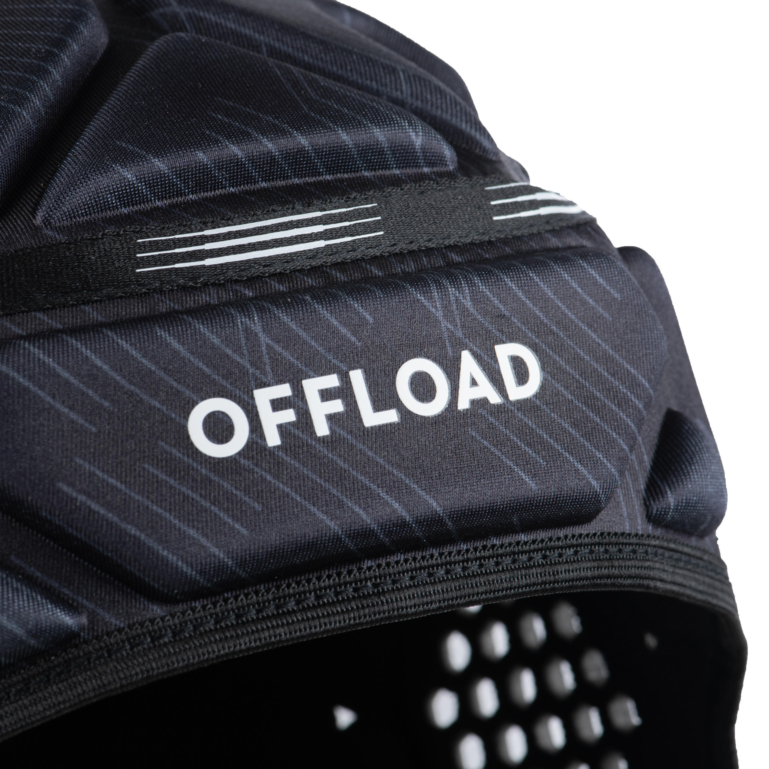 Men's Rugby Head Guard - R500 Black - OFFLOAD