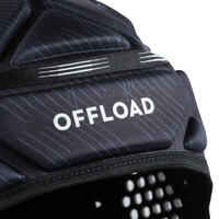 Vyriškas regbio grumtynių šalmas „Offload R500“, juodas