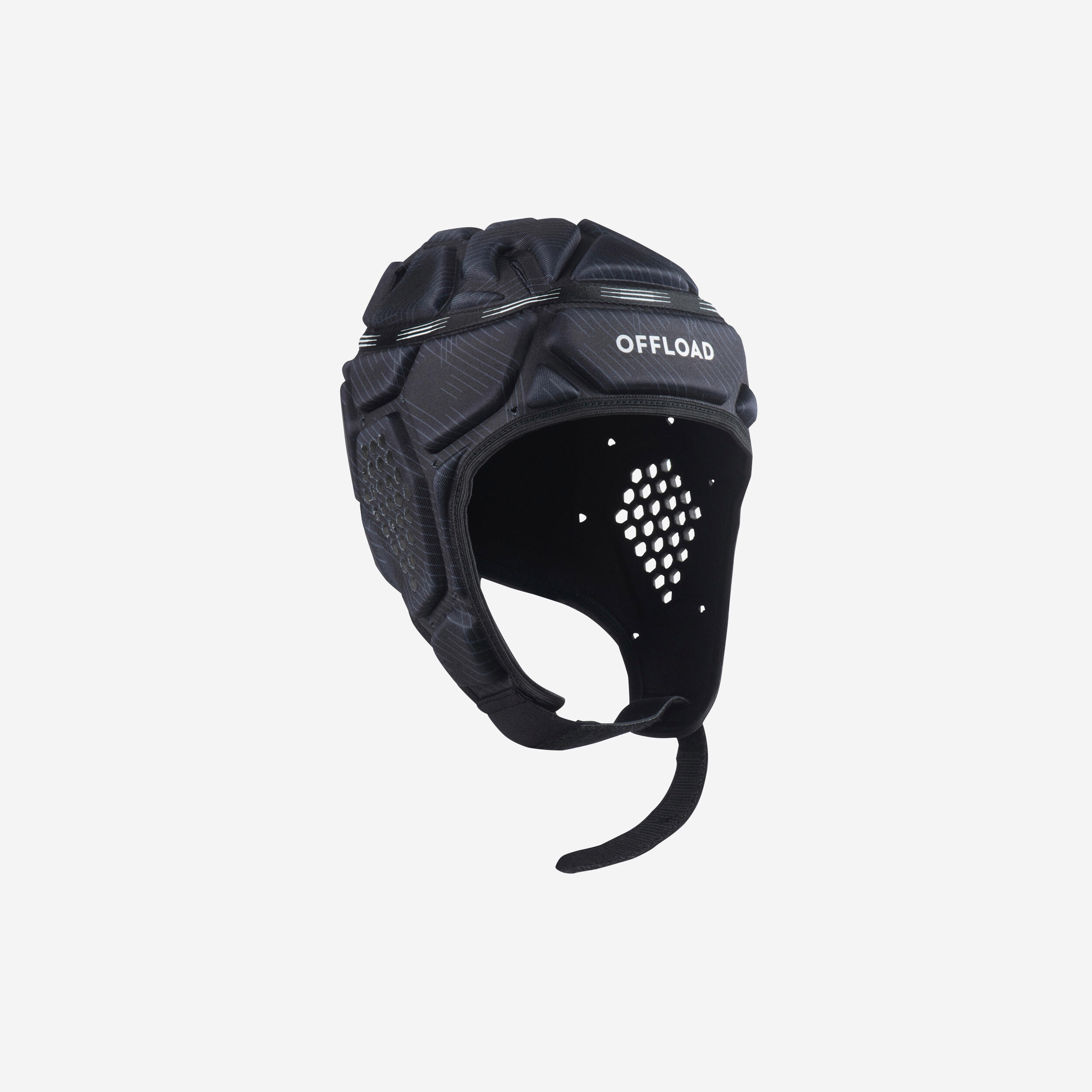 Kids'/Adult Rugby Head Guard R500 - Black 1/10