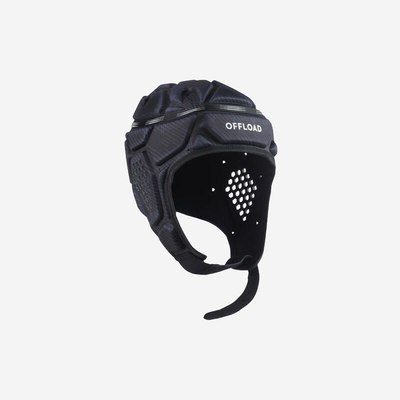 Kask do rugby dla dzieci i dla dorosłych Offload R500 czarny