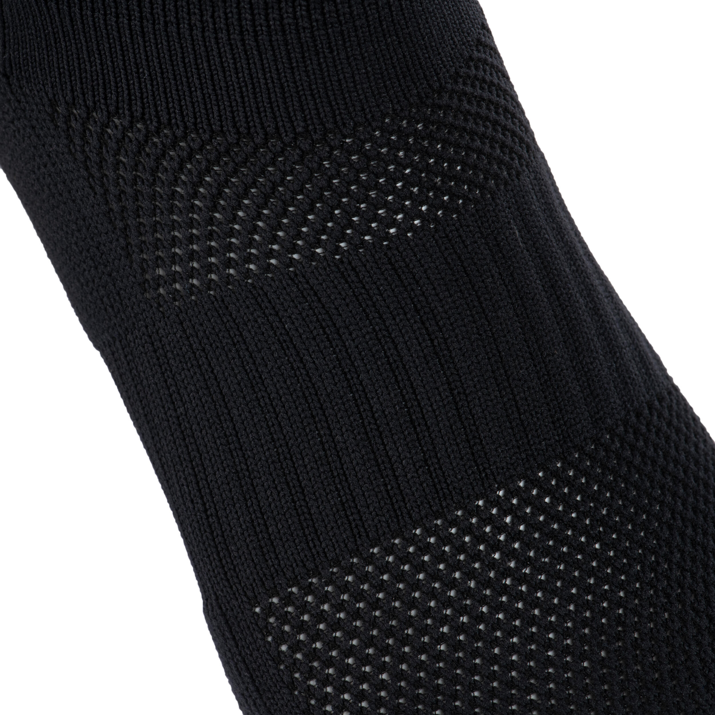 Men's/Women's High Rugby Socks R500 - Black/White 4/5
