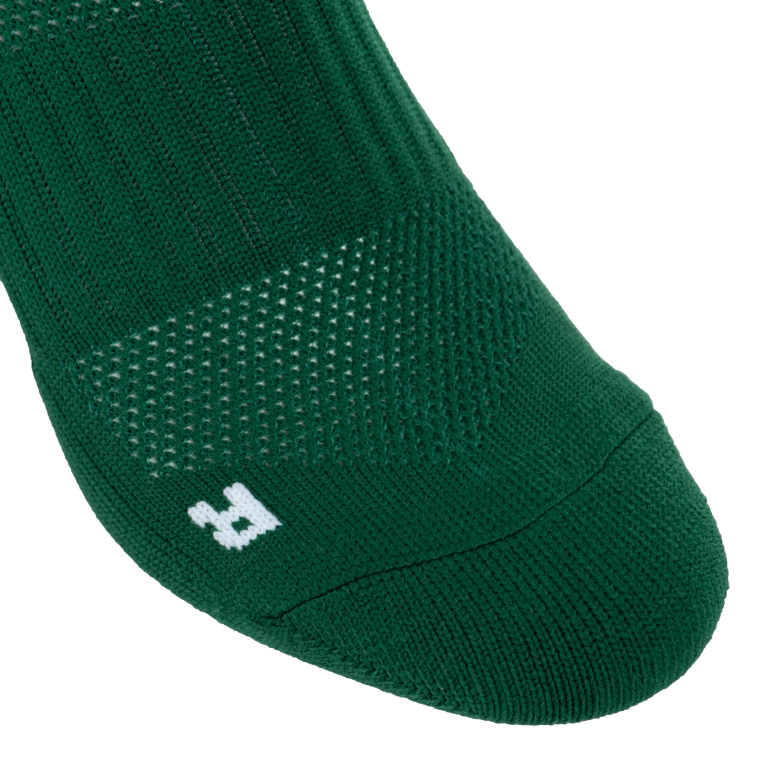 Men's/Women's High Rugby Socks R500 - Green/White 5/5