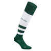 Men's/Women's High Rugby Socks R500 - Green/White