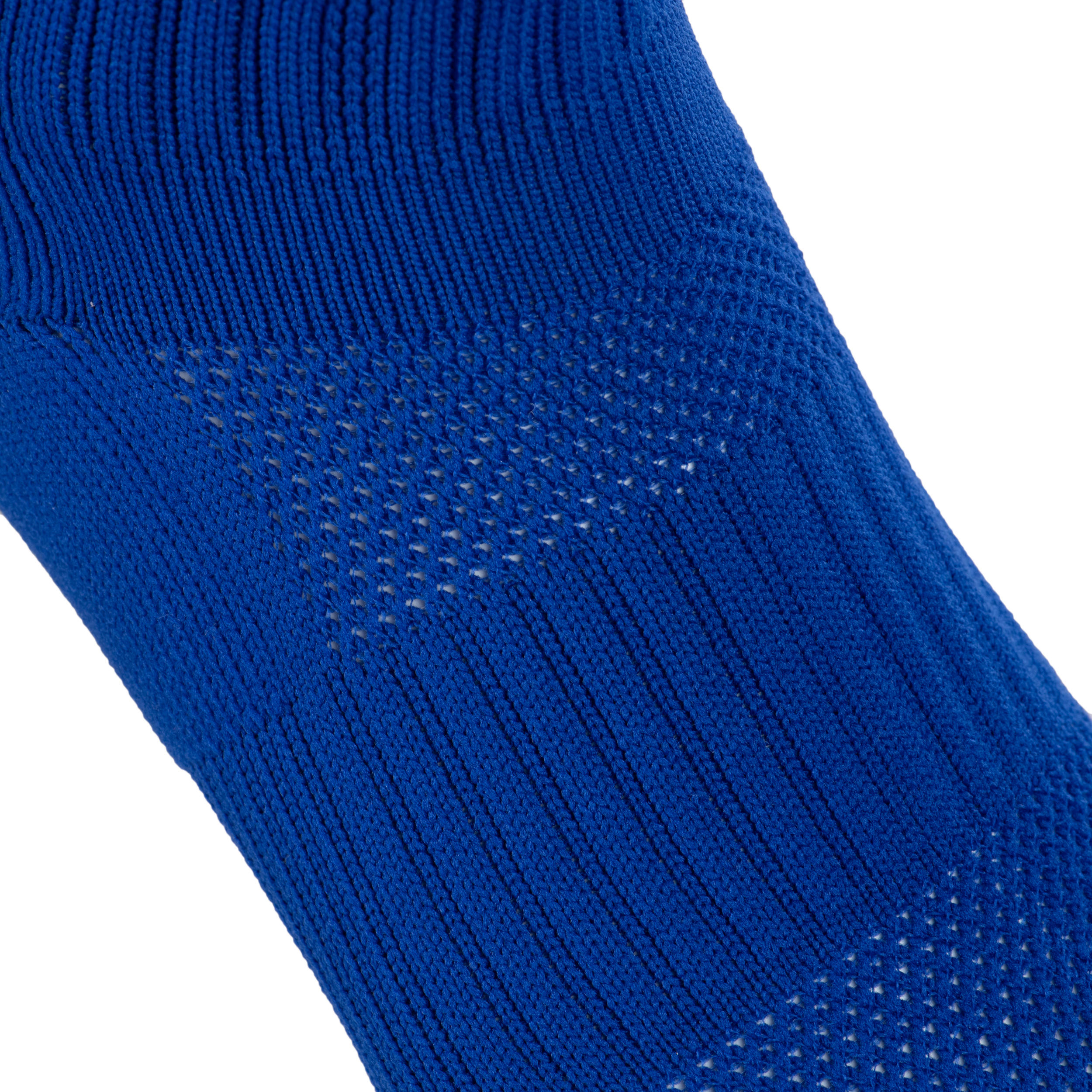 Kids' High Rugby Socks R500 - Blue/Yellow 4/5