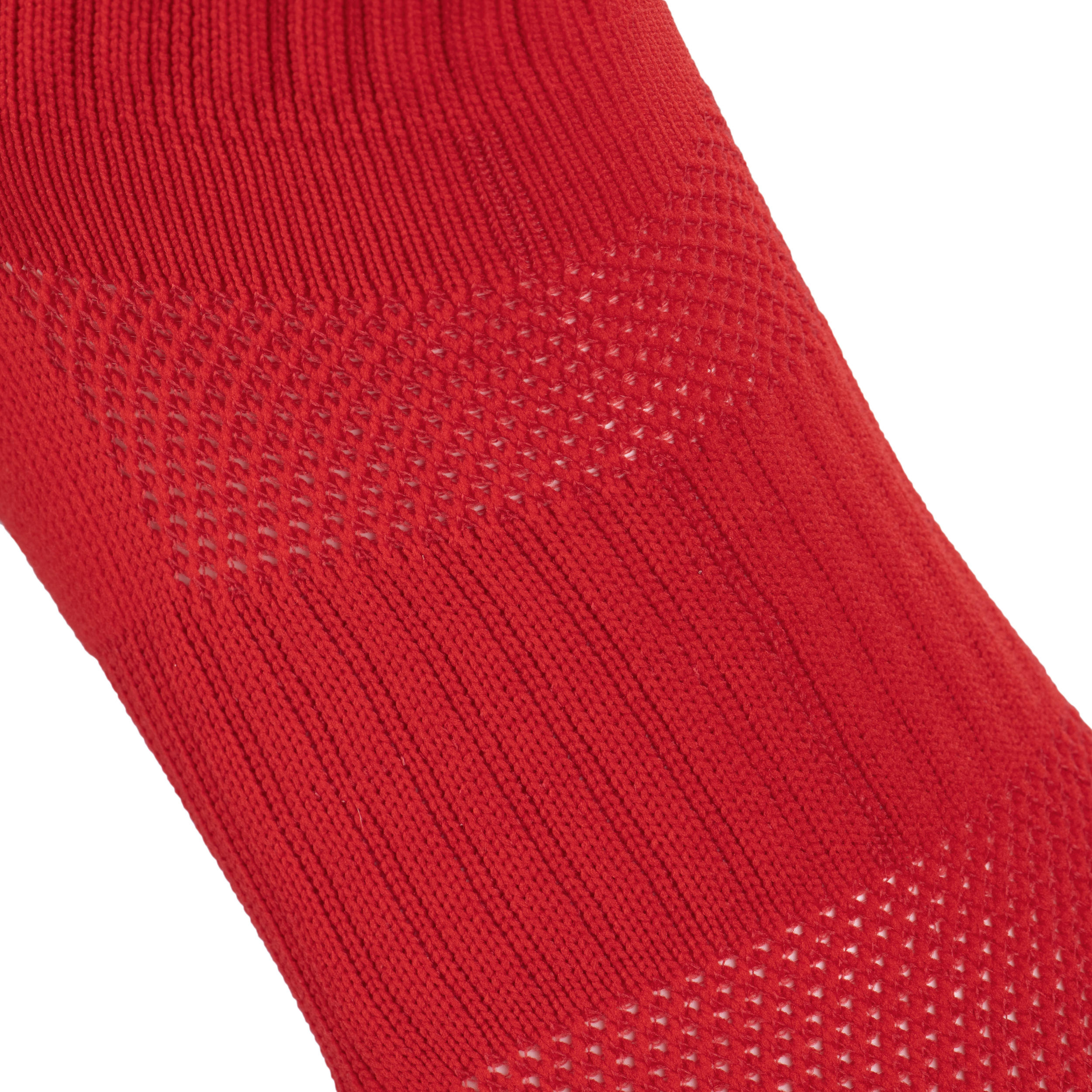 Men's/Women's High Rugby Socks R500 - Red/White 5/5