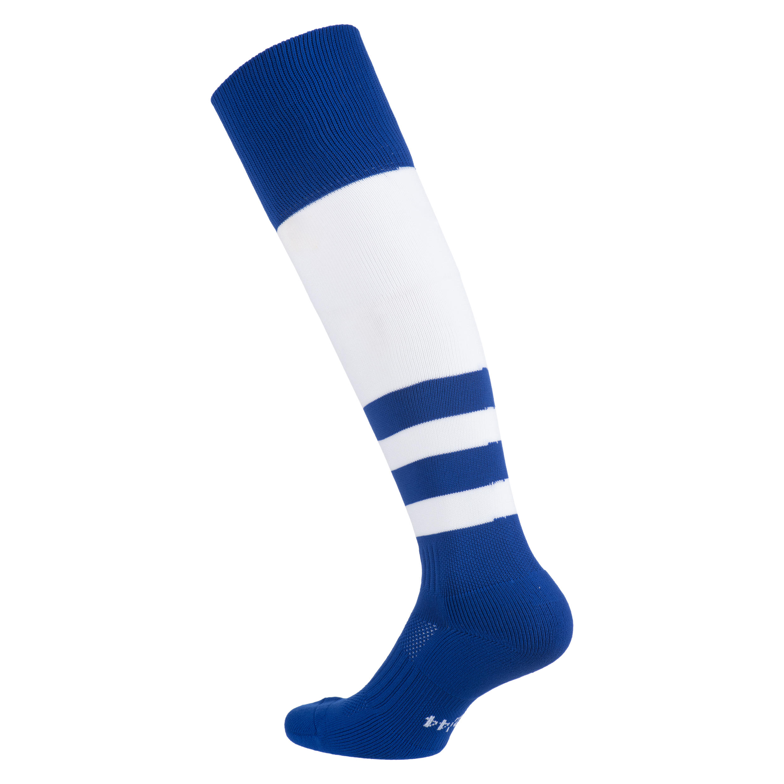 Kids' High Rugby Socks R500 - Blue/White 2/5