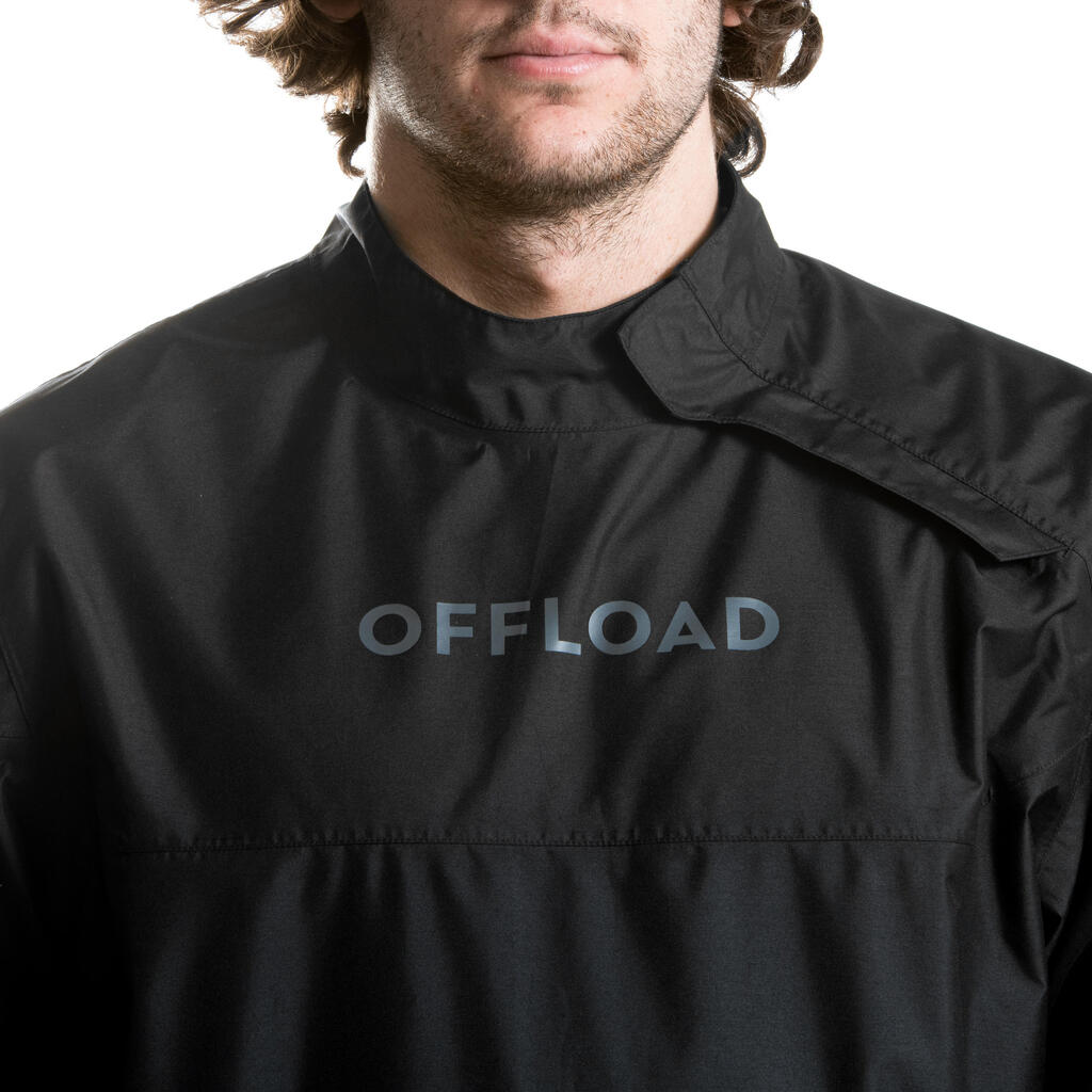Pieaugušo regbija jaka “Offload”, melna