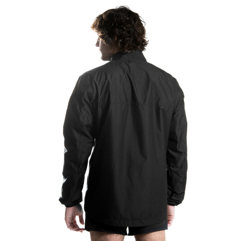 Coupe vent de pluie imperméable de rugby Adulte - Smocktop noir