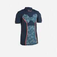 Hombrera de Rugby Offload R100 Niños Azul y Gris