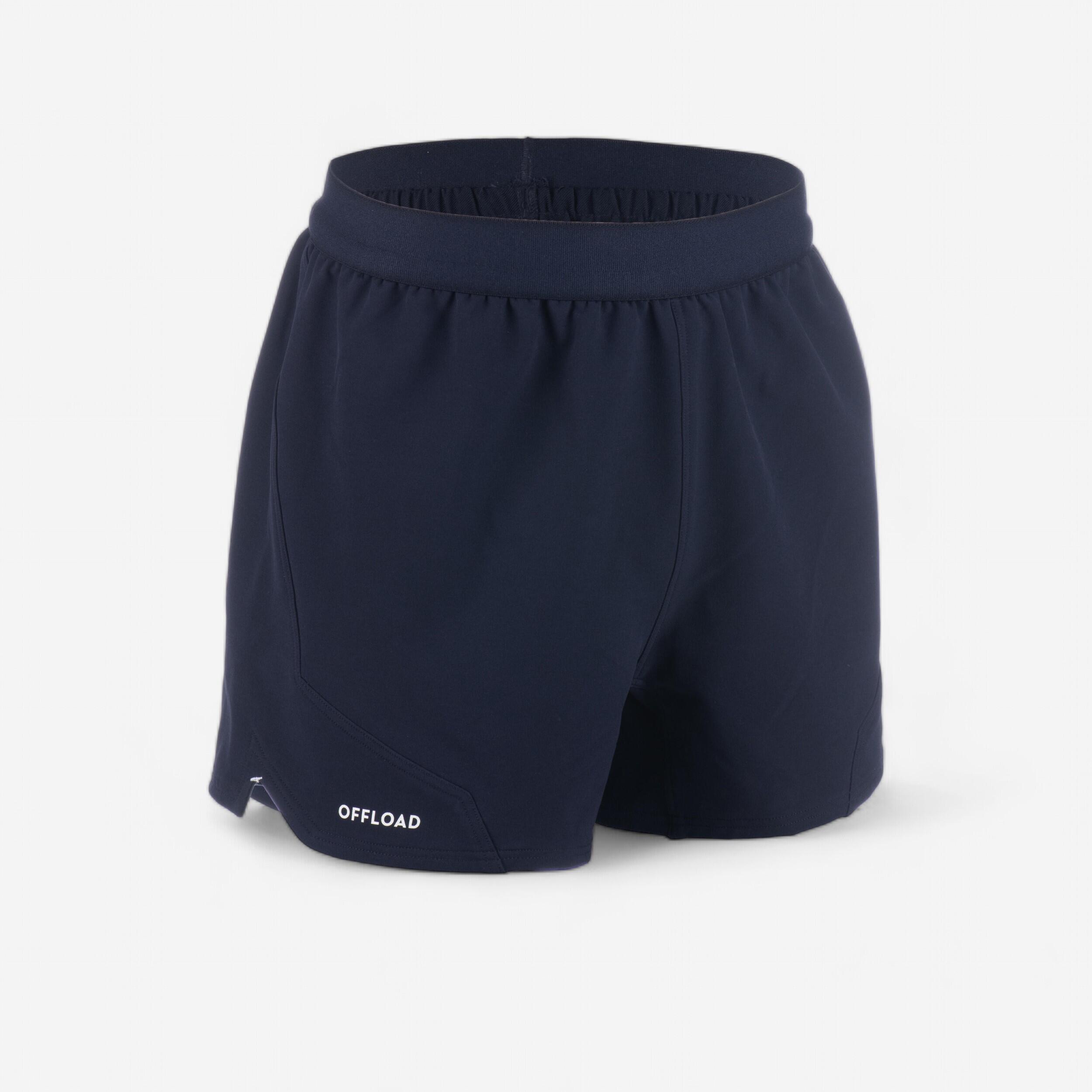 Pantaloncini da rugby da uomo - R500 blu navy