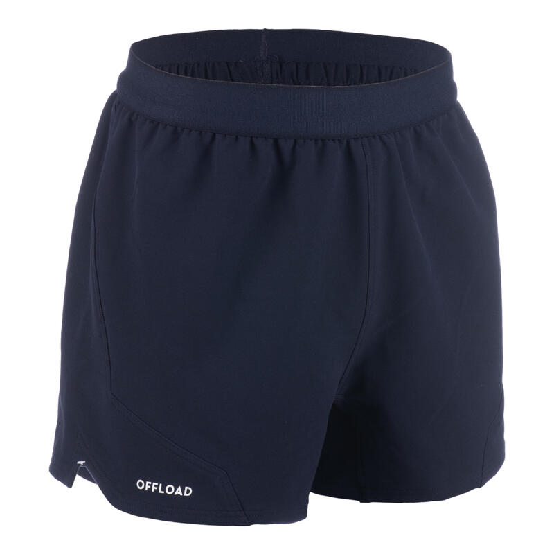 Short de rugby homme - R500 bleu marine