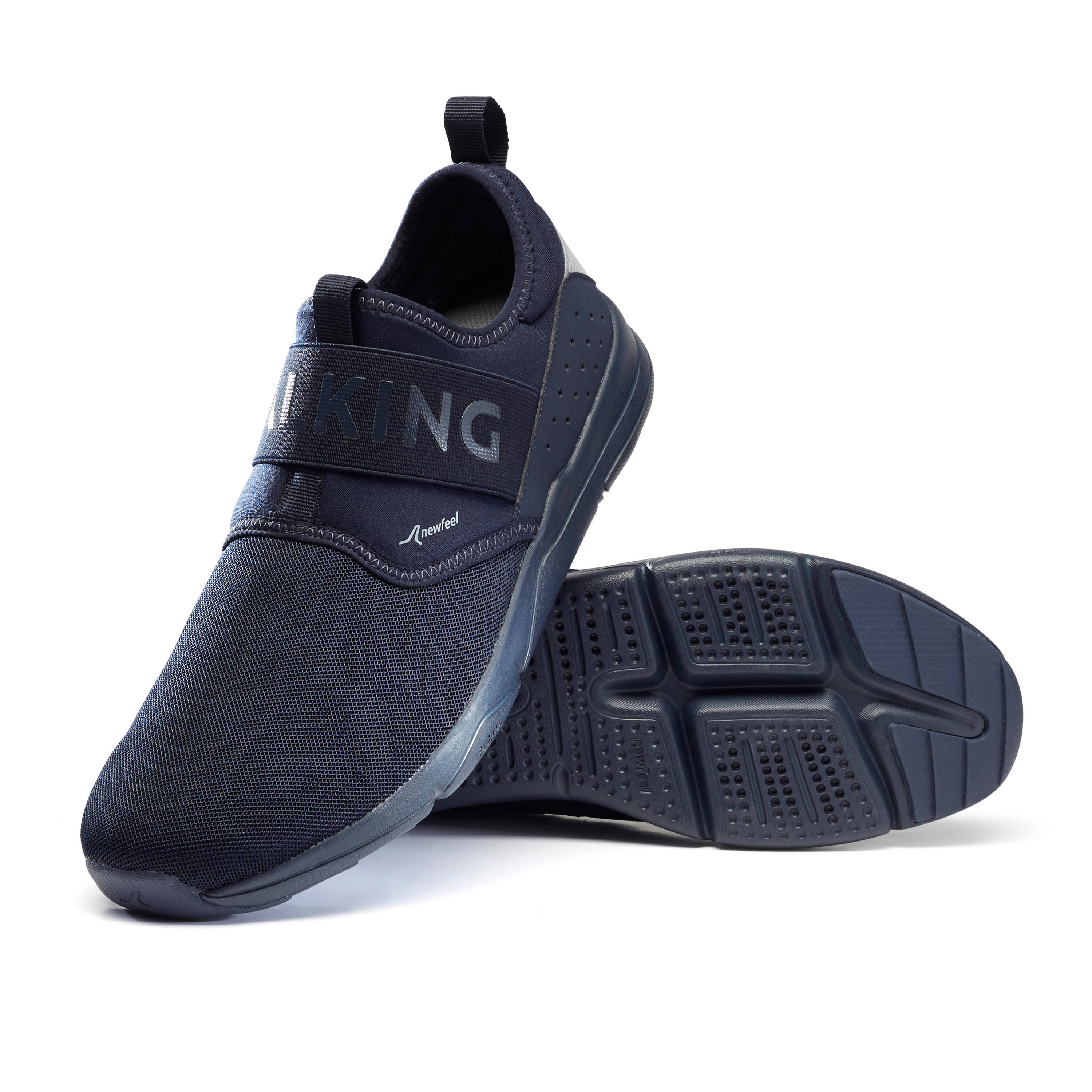 Men Walking Shoes, Superior Grip, Easy Dressing, Ideal for Daily Use - Blue -  2