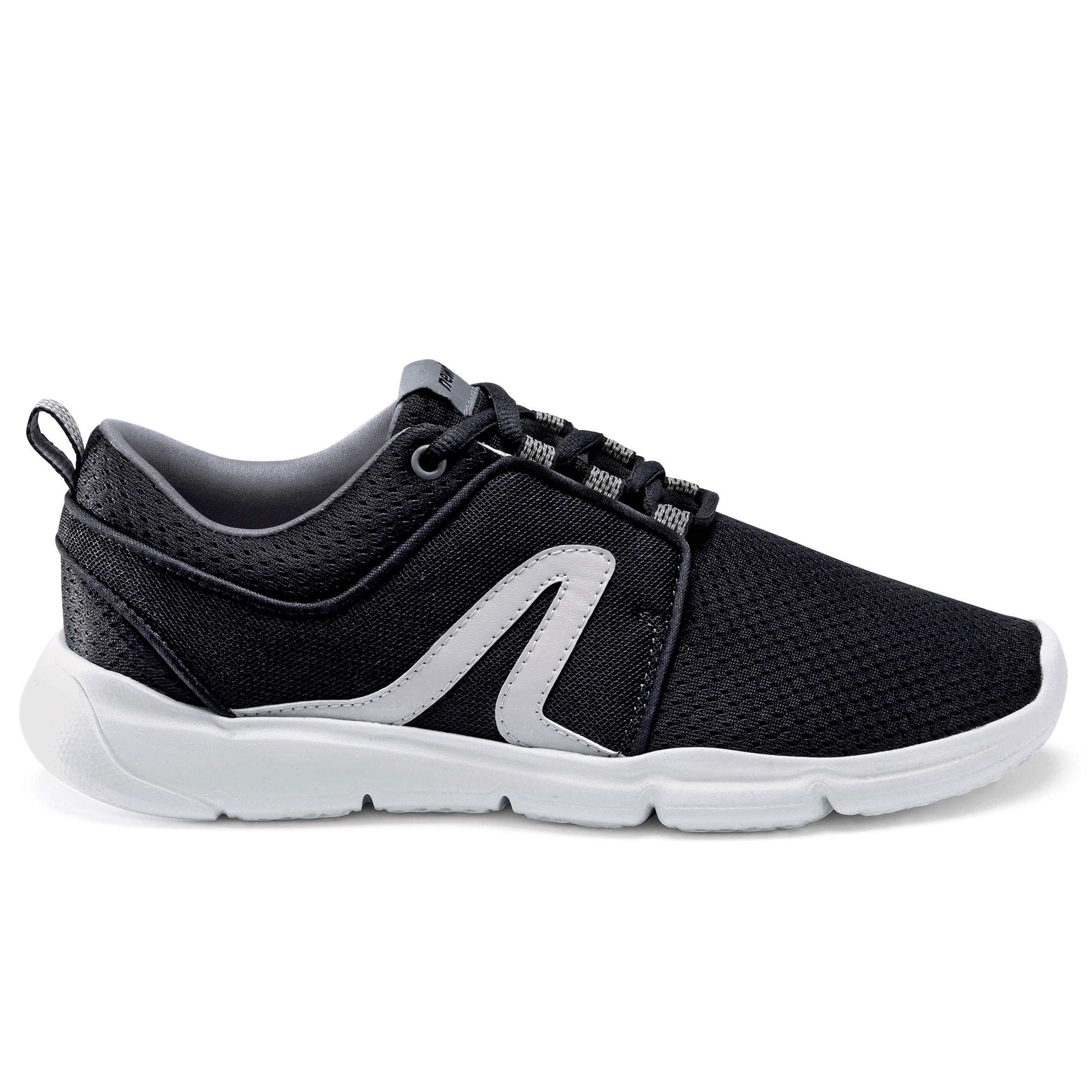 PW 120 WOMEN'S FITNESS WALKING SHOES - BLACK/WHITE 3/21