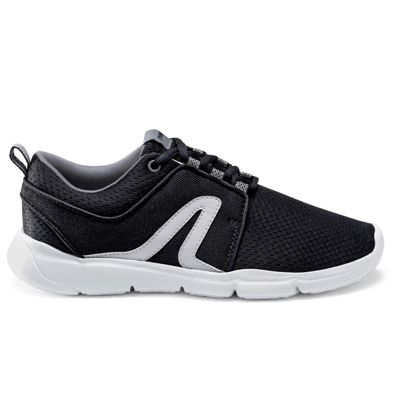 PW 120 WOMEN'S FITNESS WALKING SHOES - BLACK/WHITE